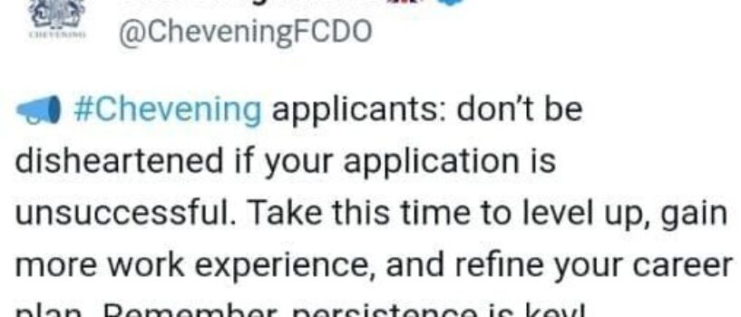 Chevening 2025 February Scholarship Shortlisting Updates